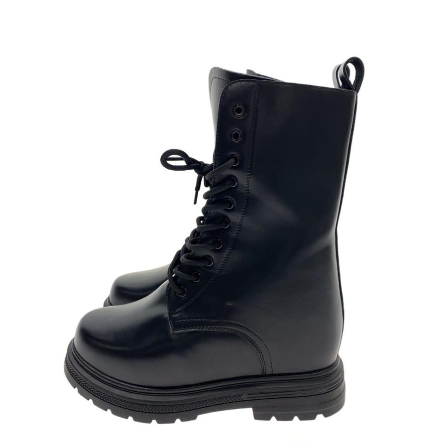 HSK 厚底 レースアップブーツ ブラック 24cm 美品 箱付き HSK/レースアップブーツ/--/BLK/レザー : セカンドストリートYahoo!店