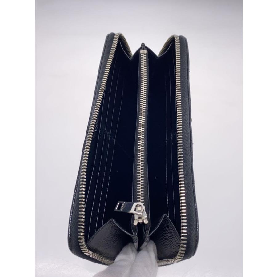 SAINT LAURENT◇長財布/レザー/BLK/無地 【公式通販】