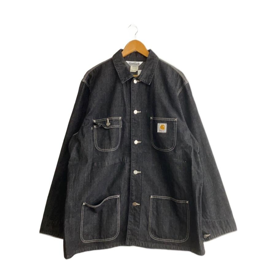 Carhartt ブラック カバーオール M Carhartt◇ブラックデニムカバーオール/コットン/BLK/無地/00108-072