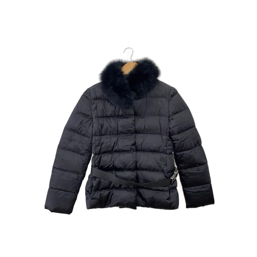 PRADA◇フォックスファー/バックルベルトダウンジャケット/40 