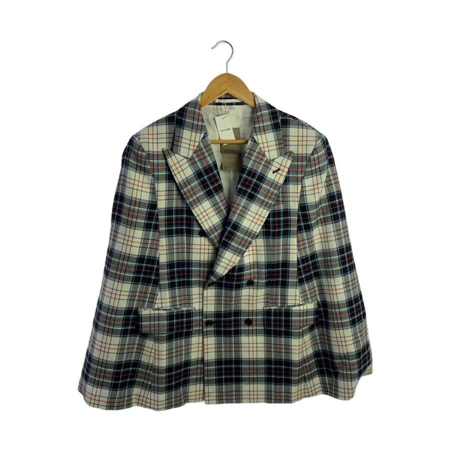 COMME des GARCONS HOMME PLUS / チェックジャケットケープ/M/ウール/チェック/PL-J042 COMME des GARCONS HOMME PLUS◇23FW/チェックジャケットケープ/M