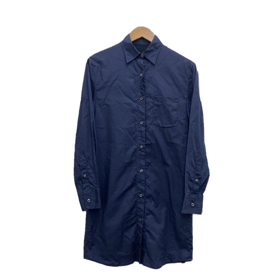 Maison Martin Margiela◇ここのえ期/長袖シャツ/36/コットン/NVY/無地