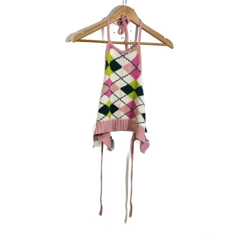 GANNI◇ニットベスト(薄手)/XS/コットン/マルチカラー/総柄/2625