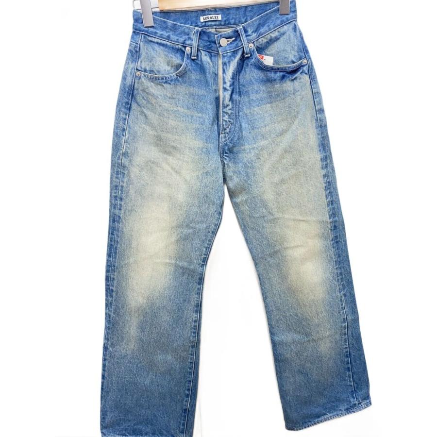 AURALEE◇ストレートパンツ/O/デニム/IDG/A24AP03DH : セカンド