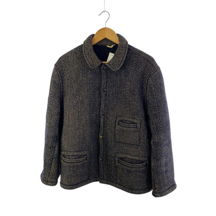 [週末限定セール] 50s Brown's Beach ブラウンズビーチ ごま塩 Brown's BEACH JACKET◇50〜60s/白タグ/ごま塩/46/--/NVY/総柄