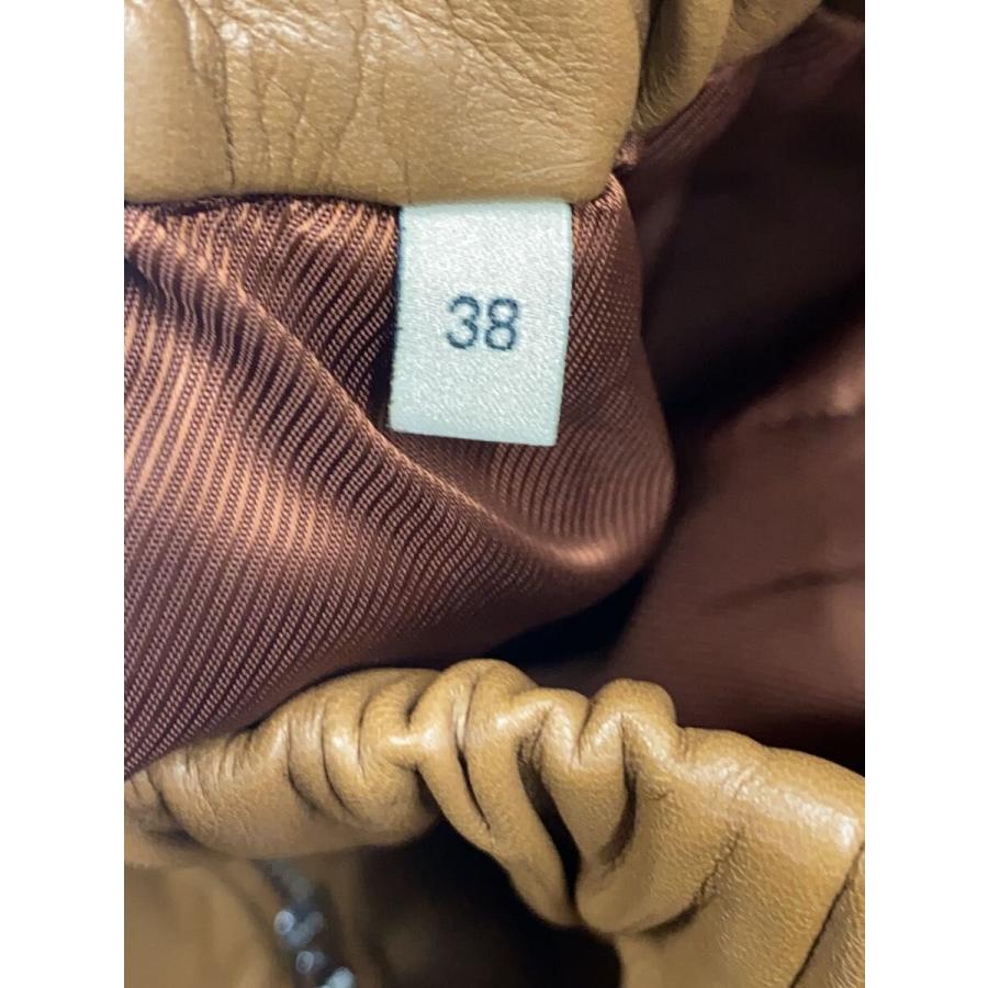 GUCCI◆ボトム/38/羊革/BRW/747707 XNAWX//_3