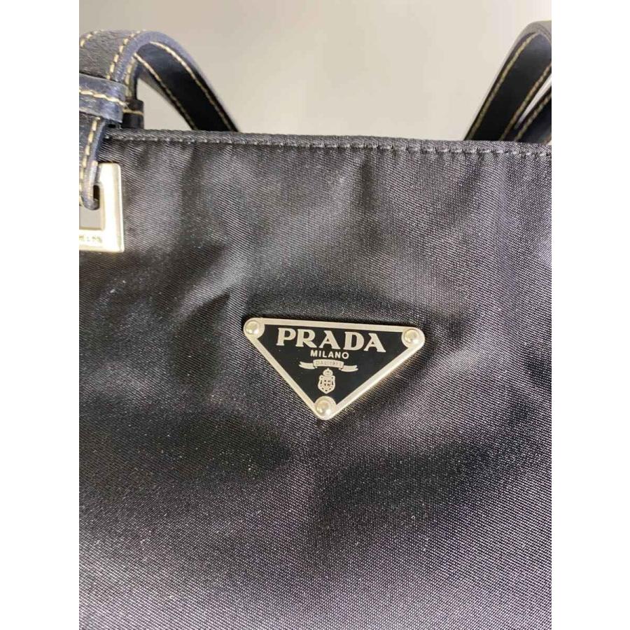 PRADA◆トートバッグ/ナイロン/BLK_4