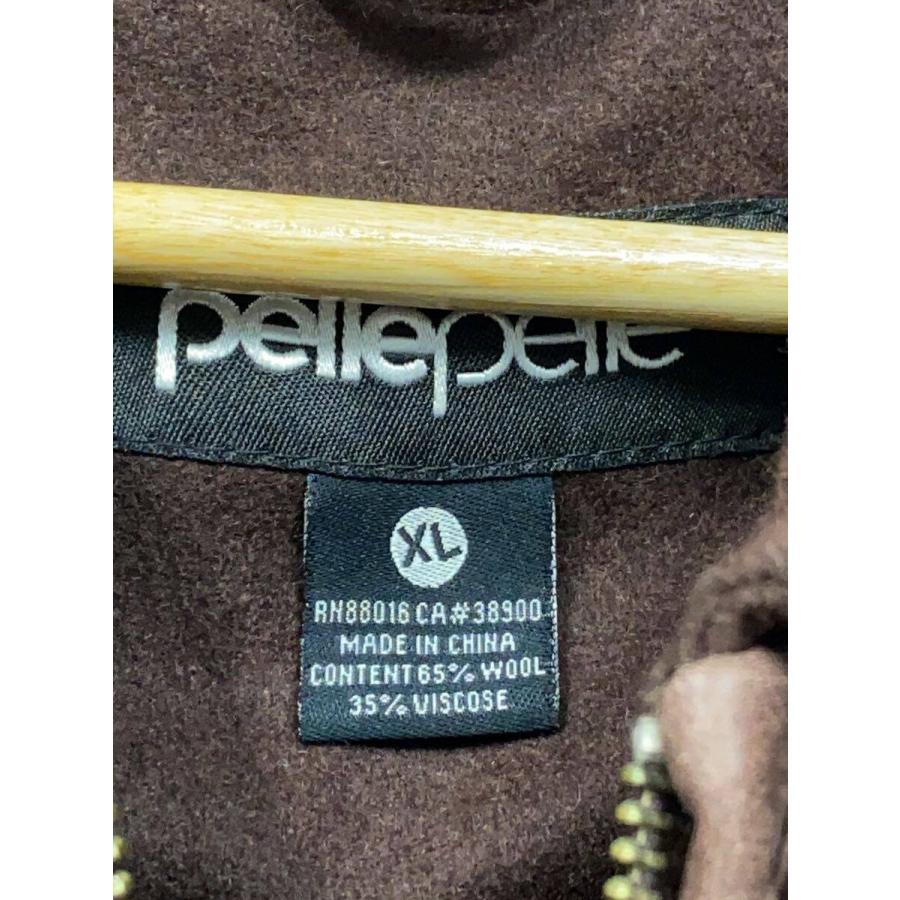 Pelle Pelle◇スタジャン/XL/ウール/BRW/無地 : セカンドストリート