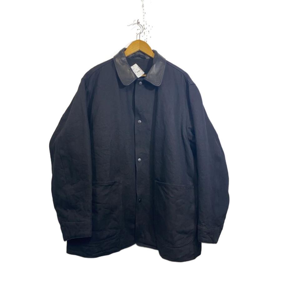COMOLI◇25aw/デニムレザーワークジャケット/ジャケット/3/コットン 