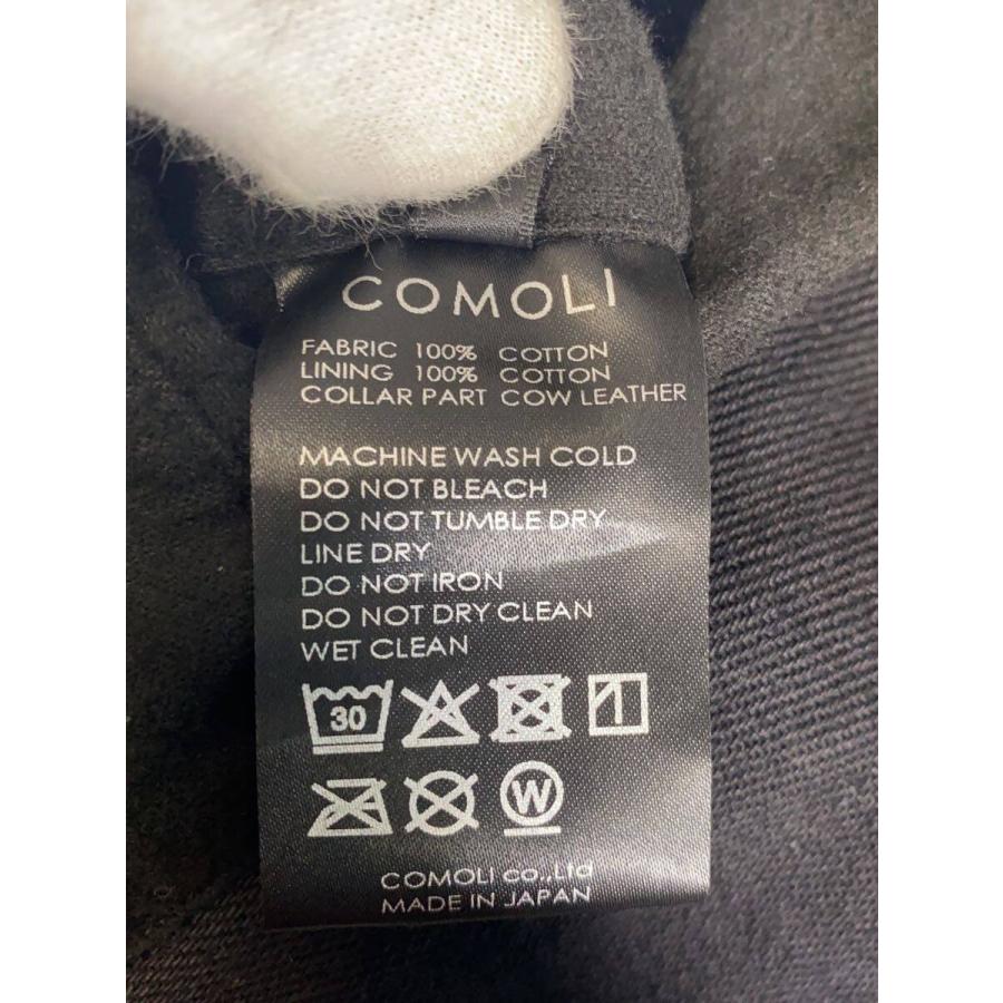 COMOLI◇25aw/デニムレザーワークジャケット/ジャケット/3/コットン 