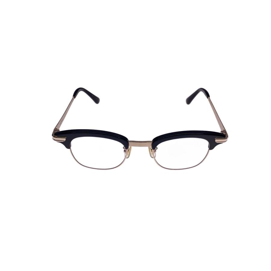 白山眼鏡店 メタルフレーム ウェリントン 銀メッキ 白山眼鏡店◇メガネ/ウェリントン/メタル/BLK/CLR/メンズ/A13