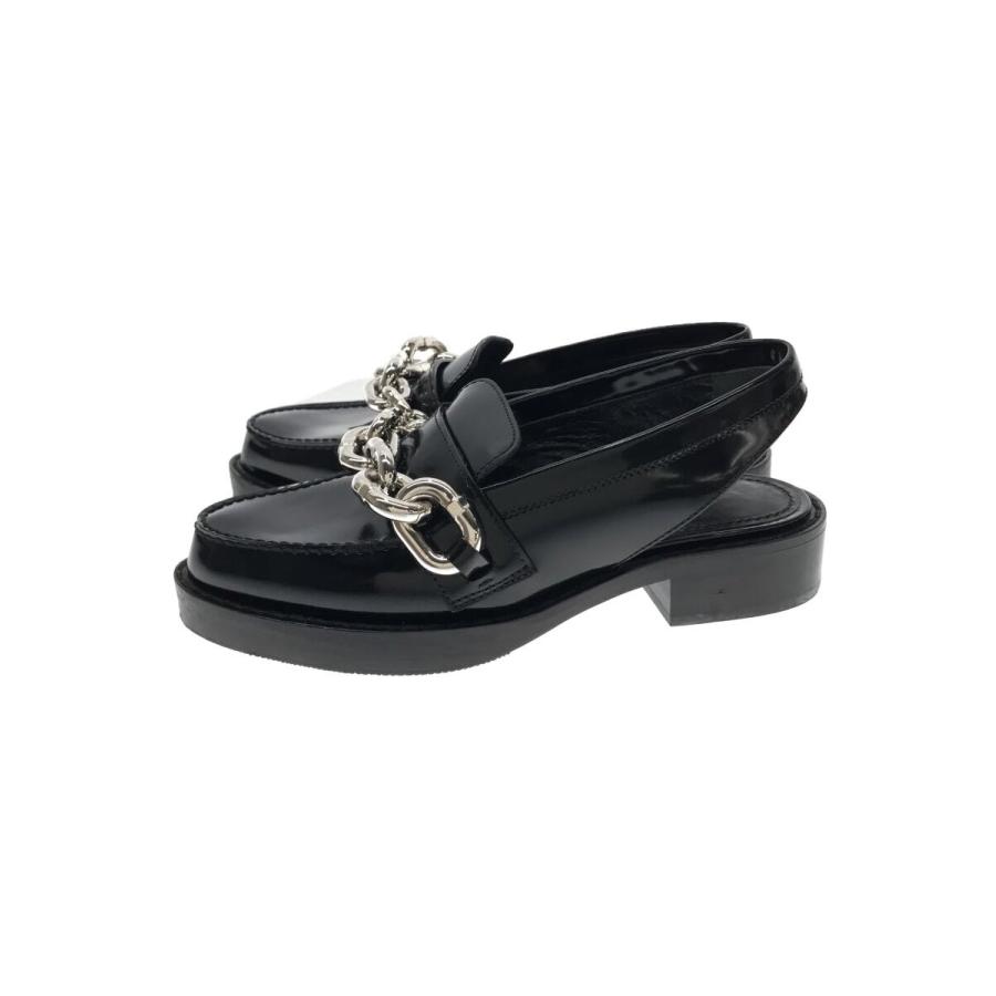 LOUIS VUITTON◇ローファー_サムライライン_スリングバック_BLK/34/BLK 