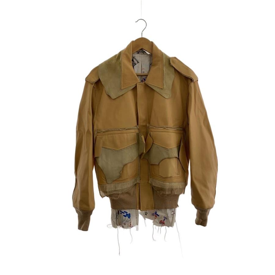 midorikawa ジャケット 20SS ベージュ Midorikawa◇レザージャケット・ブルゾン/L/羊革/BEG/MID21FW-JK10