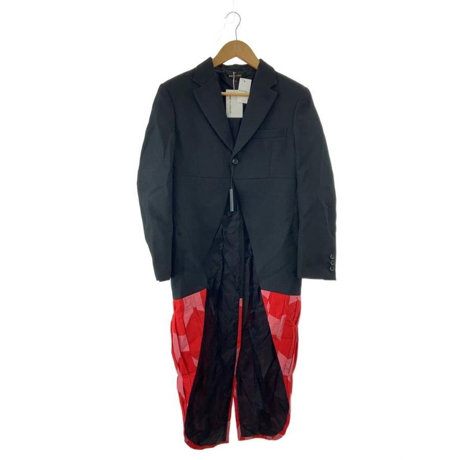COMME des GARCONS◇AD2023/燕尾/ジャケット/S/ポリエステル/BLK/無地 