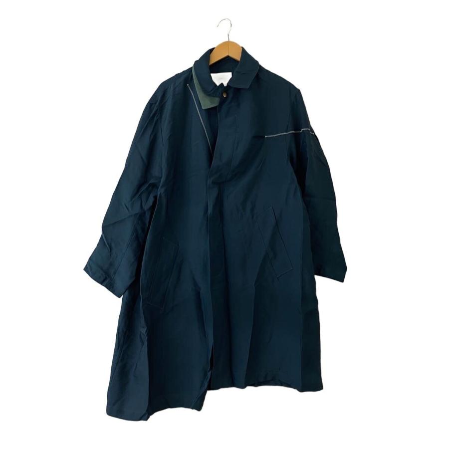 kolor◇23SS/ビスコースナイロンツイルコート/1/レーヨン/NVY/23SCM