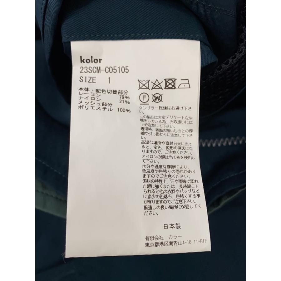kolor◇23SS/ビスコースナイロンツイルコート/1/レーヨン/NVY/23SCM