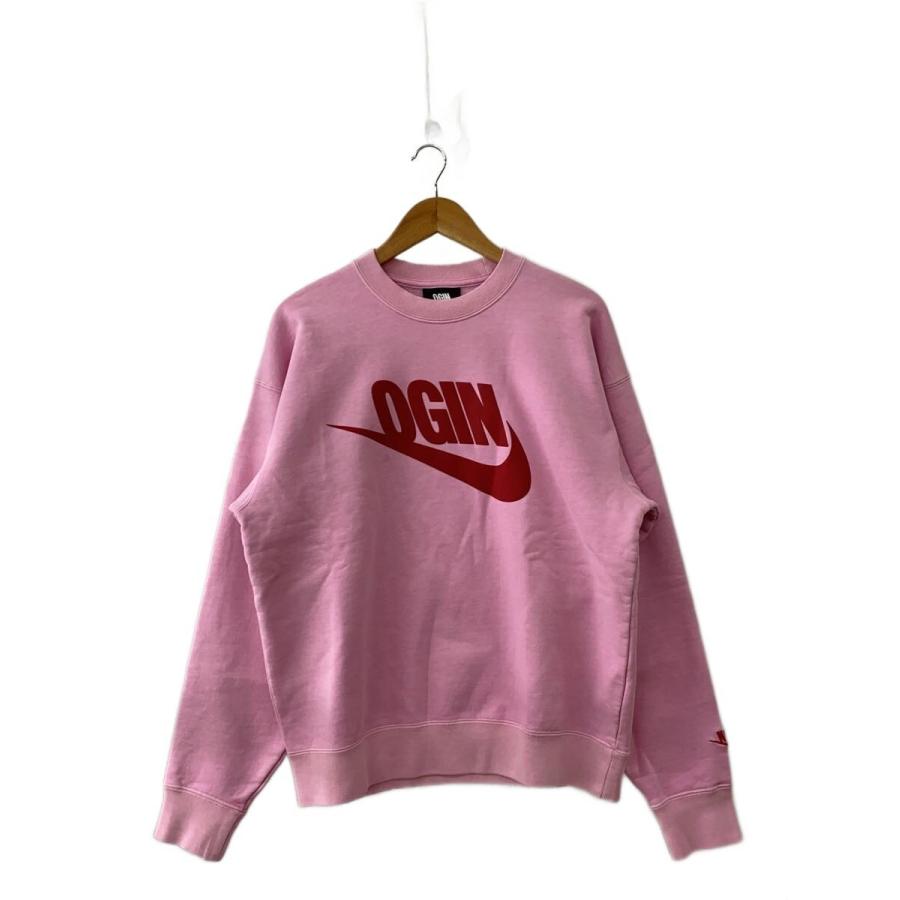 NIKE◇×NIGO/ AS NRG Crew Fleece/スウェット/L/コットン/PNK/FV5942 