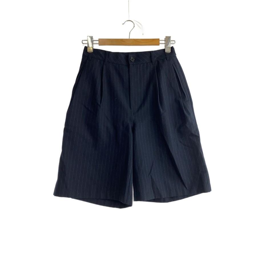 Stüssy ストライプ ショートパンツ 28 ネイビー　stussy STUSSY◇ショートパンツ/28/ウール/NVY/ストライプ/112312