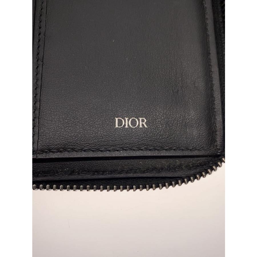Christian Dior◇オブリーク/ラウンドファスナー/長財布/キャンバス