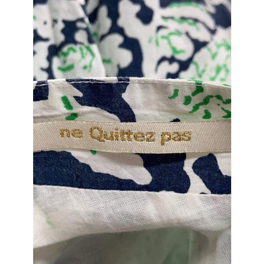 ne Quittez pas◇24SS/ノースリーブワンピース/M/コットン/GRN/総柄
