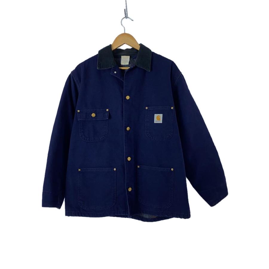 Carhartt◇90s/星タグ/チョアコート/42/コットン/NVY/無地 Carhartt◇90s/星タグ/チョアコート/42/コットン/NVY/無地
