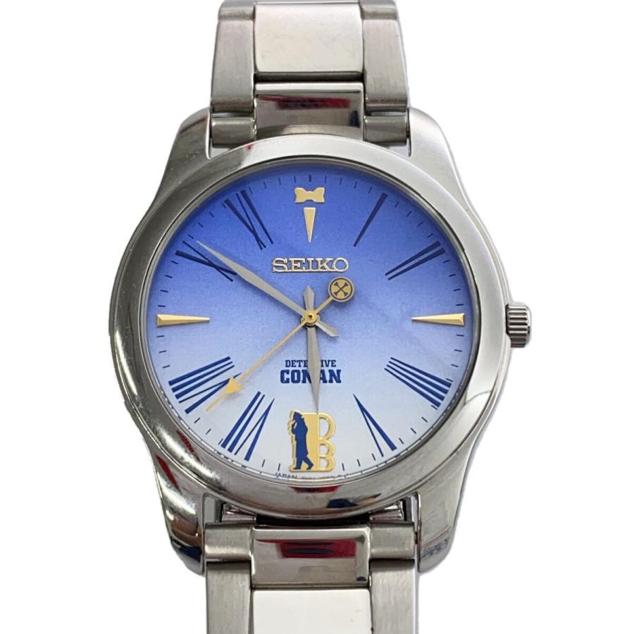 SEIKO◇クォーツ腕時計/アナログ/ステンレス/BLU/SLV/SS/7N01-HDP0 