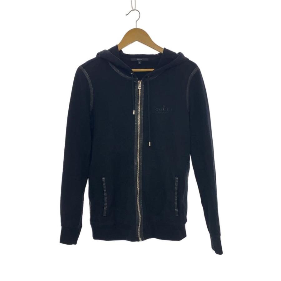 GUCCI◇ジップパーカー/L/コットン/BLK/355480 : セカンドストリート