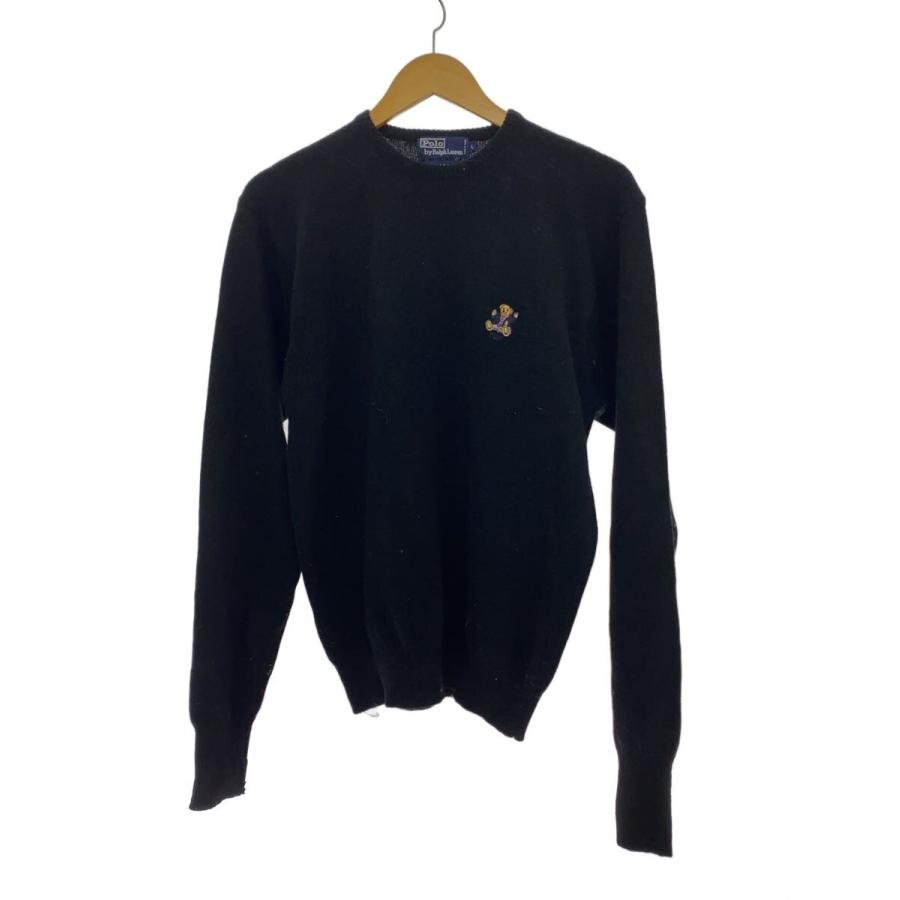 POLO RALPH LAUREN◇ポロベア/刺繍/ニット・セーター(薄手)/L/ウール