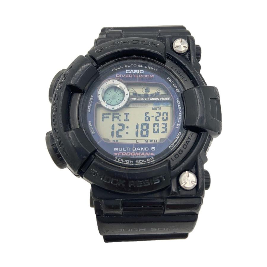 CASIO◇クォーツ腕時計/デジタル/ラバー/BLK/BLK/GFW-1000 : セカンド