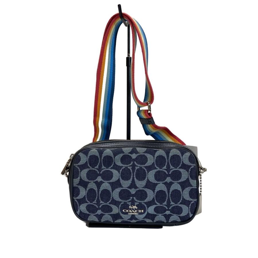 COACH◇ショルダーバッグ/デニム/NVY/総柄/F31953 : セカンド