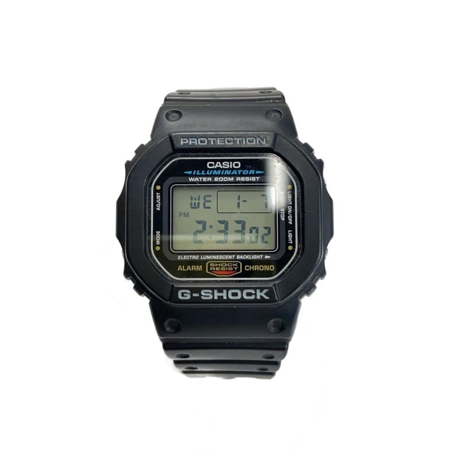 CASIO◇クォーツ腕時計・G-SHOCK/デジタル/ラバー/WHT/BLK : セカンド