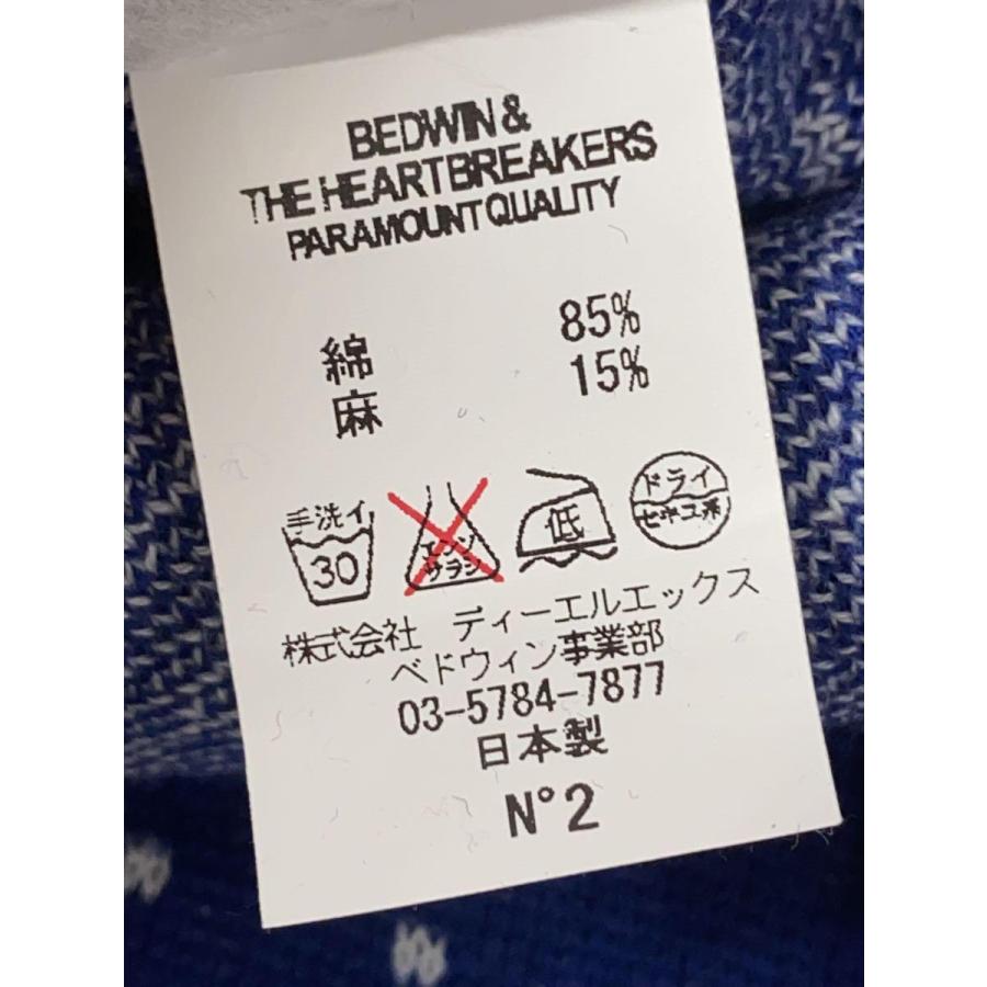 BEDWIN & THE HEARTBREAKERS◆セーター(薄手)/--/コットン/BLU｜ssol-shopping｜05