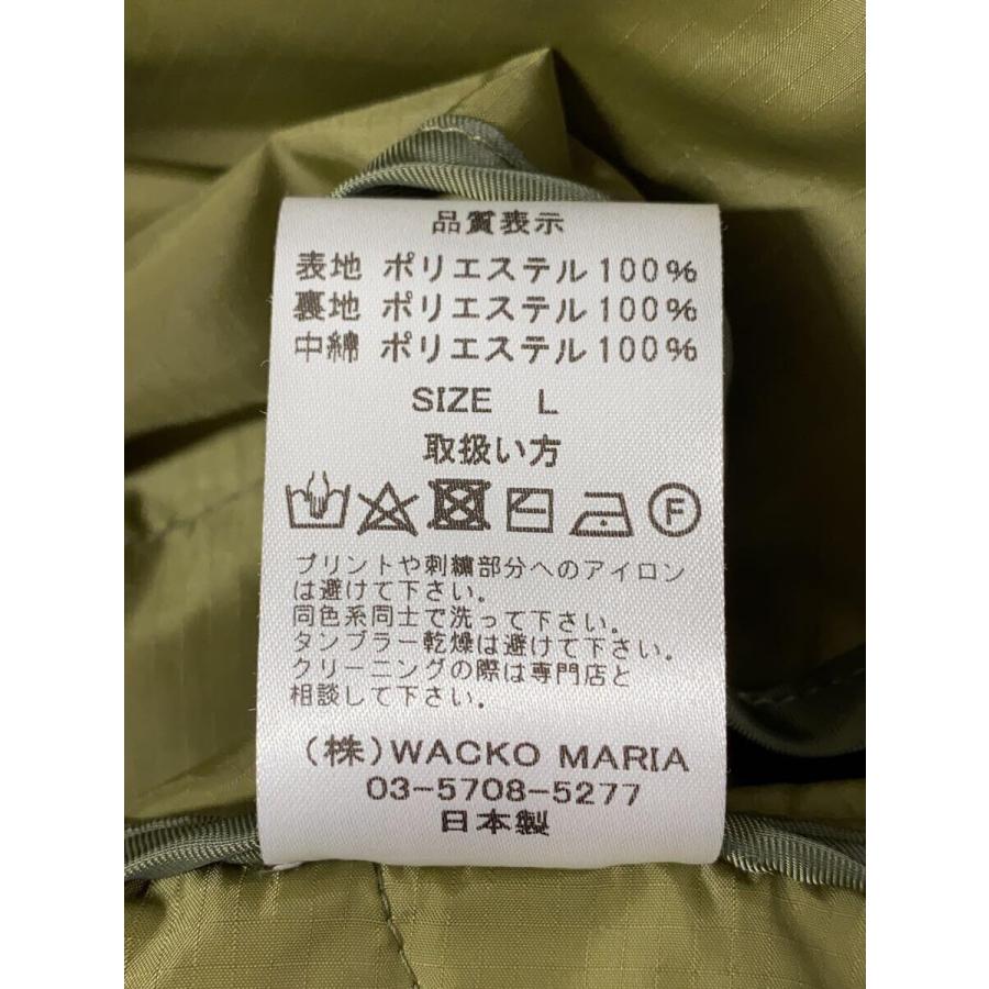 WACKO MARIA◆ダウンジャケット/L/ナイロン/KHK/無地｜ssol-shopping｜04