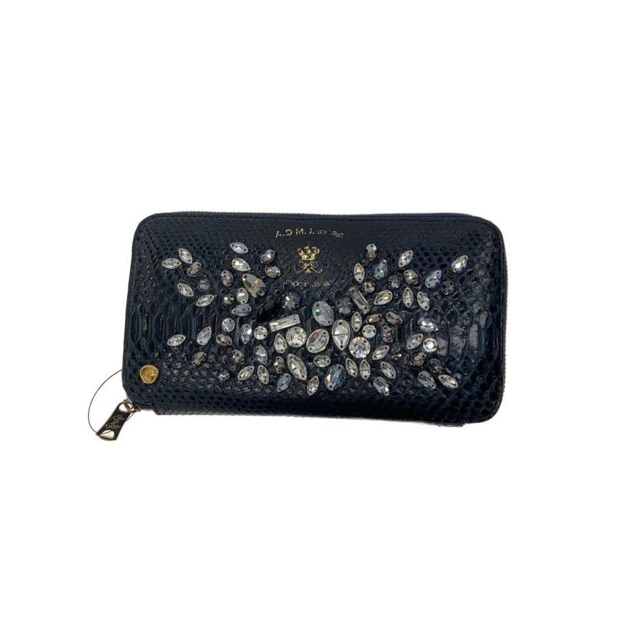 A.D.M.J.◇長財布/レザー/BLK/レディース : セカンドストリートYahoo