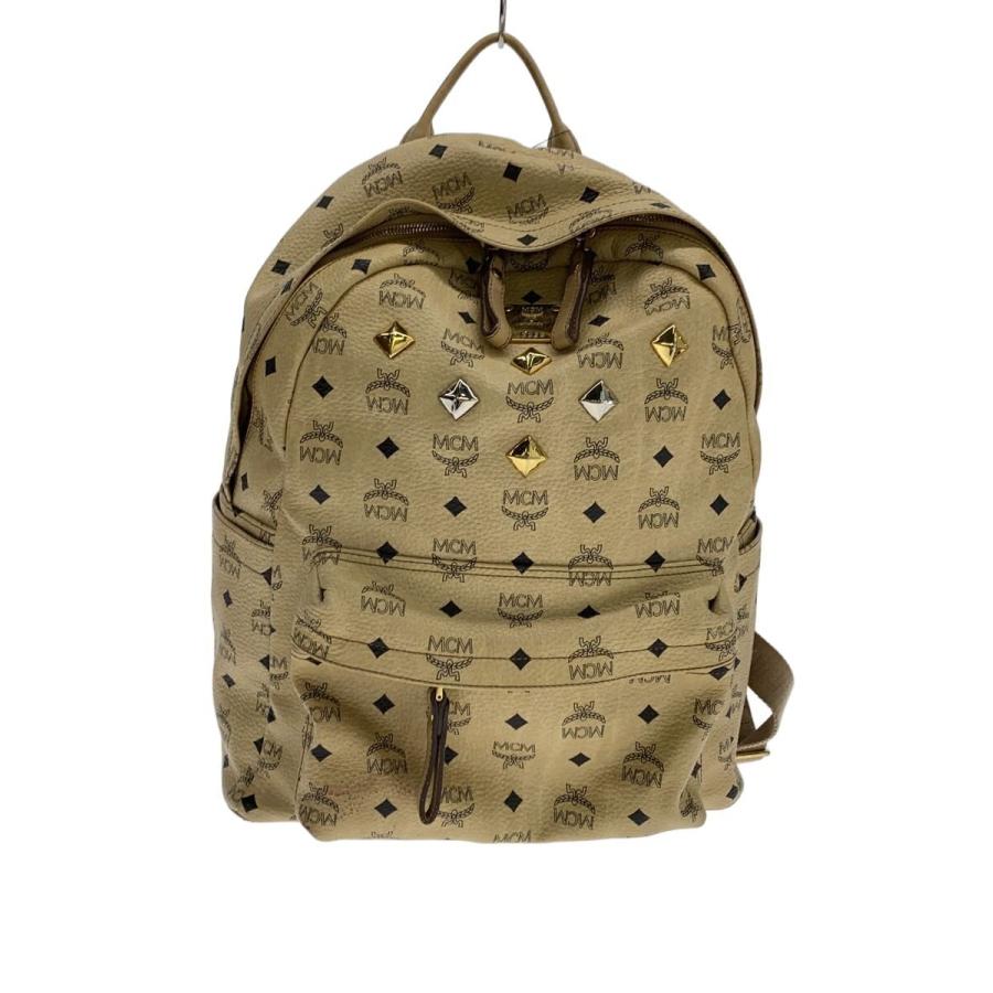 MCM◇リュック/レザー/CRM/総柄/MWK1SVE01IG001 : セカンドストリート