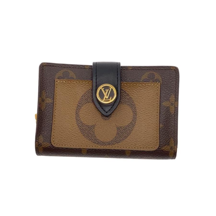 【未使用に近い】ルイヴィトン モノグラム・リバース ポルトフォイユ・ジュリエット LOUIS VUITTON◇ポルト・フォイユ・ジュリエット_モノグラム・リバース