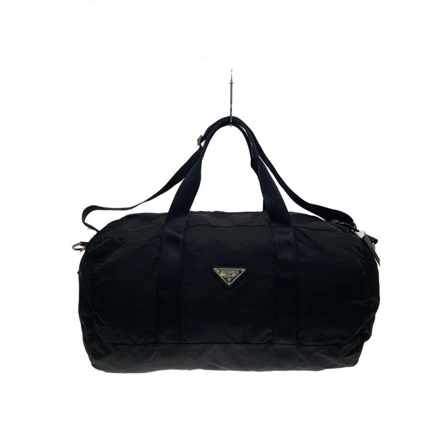 PRADA◇ボストンバッグ/ナイロン/BLK/総柄/B4651 : セカンドストリート
