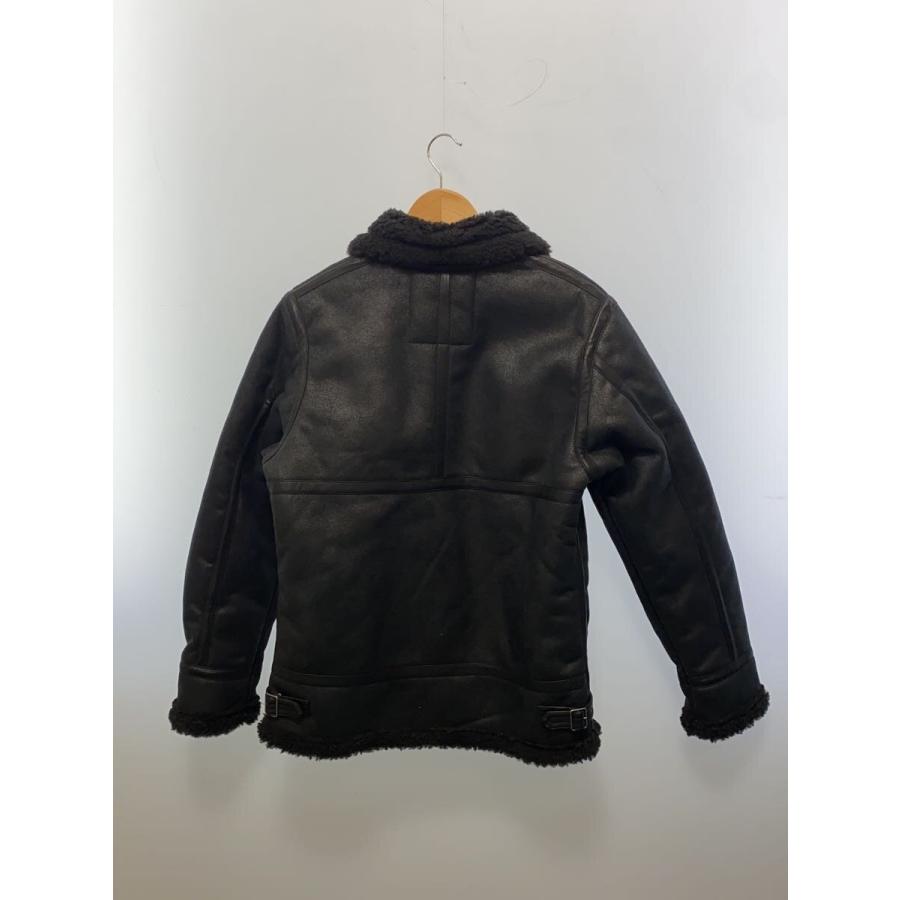 ALPHA INDUSTRIES◇B-3/L/フェイクムートンジャケットBLK/TA1364-8001 