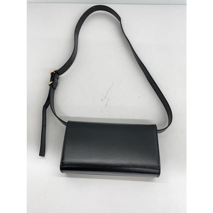 JIL SANDER◇ジルサンダー/ショルダーバッグ/ALL-DAY/レザー/ブラック