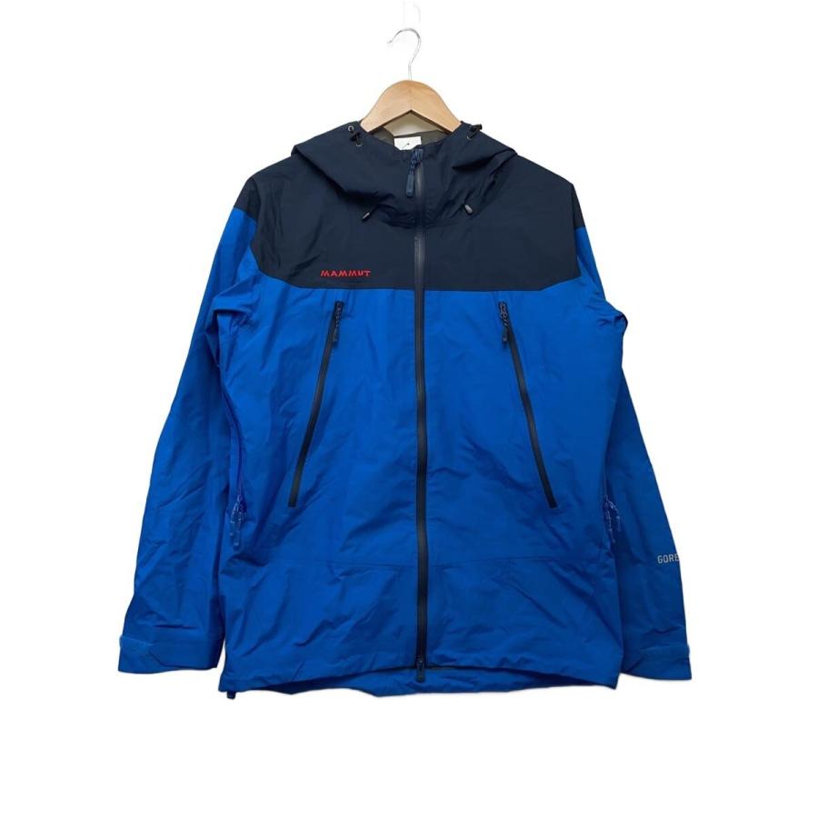 MAMMUT◇GORE-TEX ALL ROUNDER JACKET/マウンテンパーカ/L/ポリ/BLU 