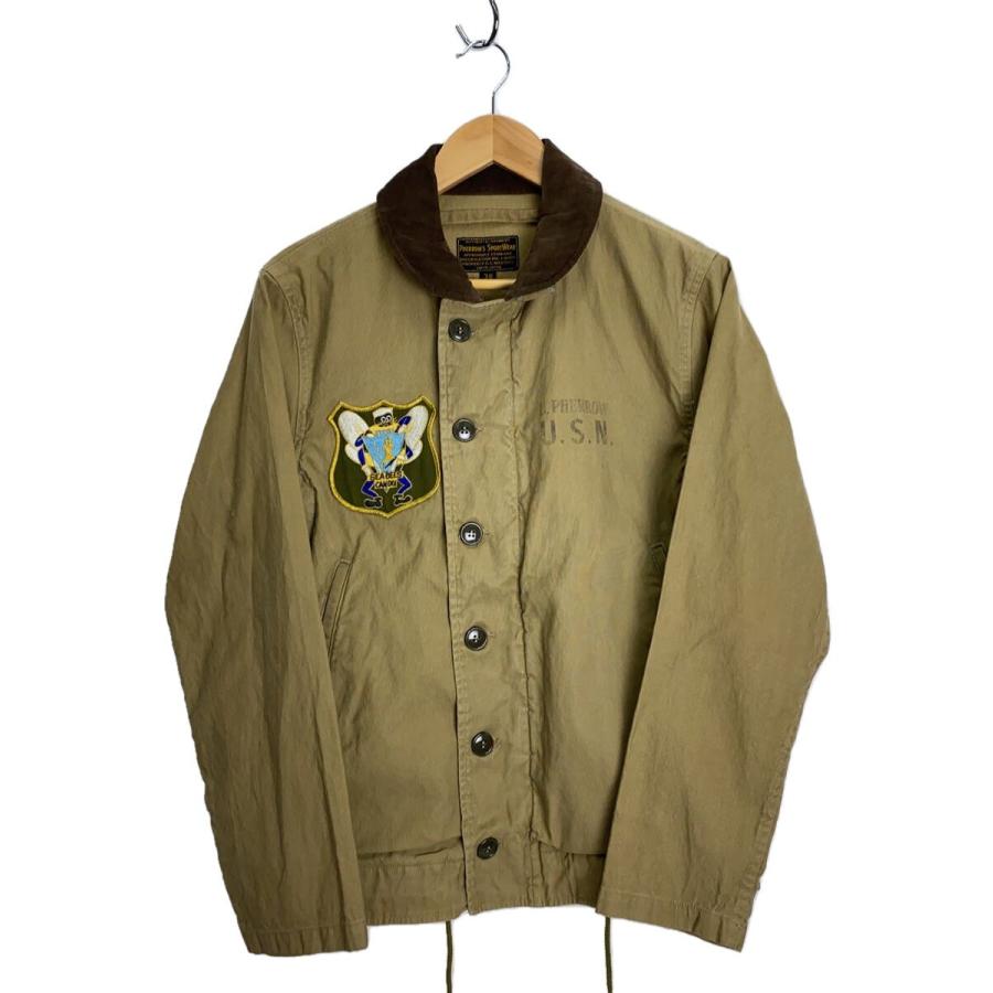 Pherrow's SportWear N-1 デッキジャケット　サイズ38 PHERROW'S◇N-1/デッキジャケット/38/コットン/BEG/フェローズ