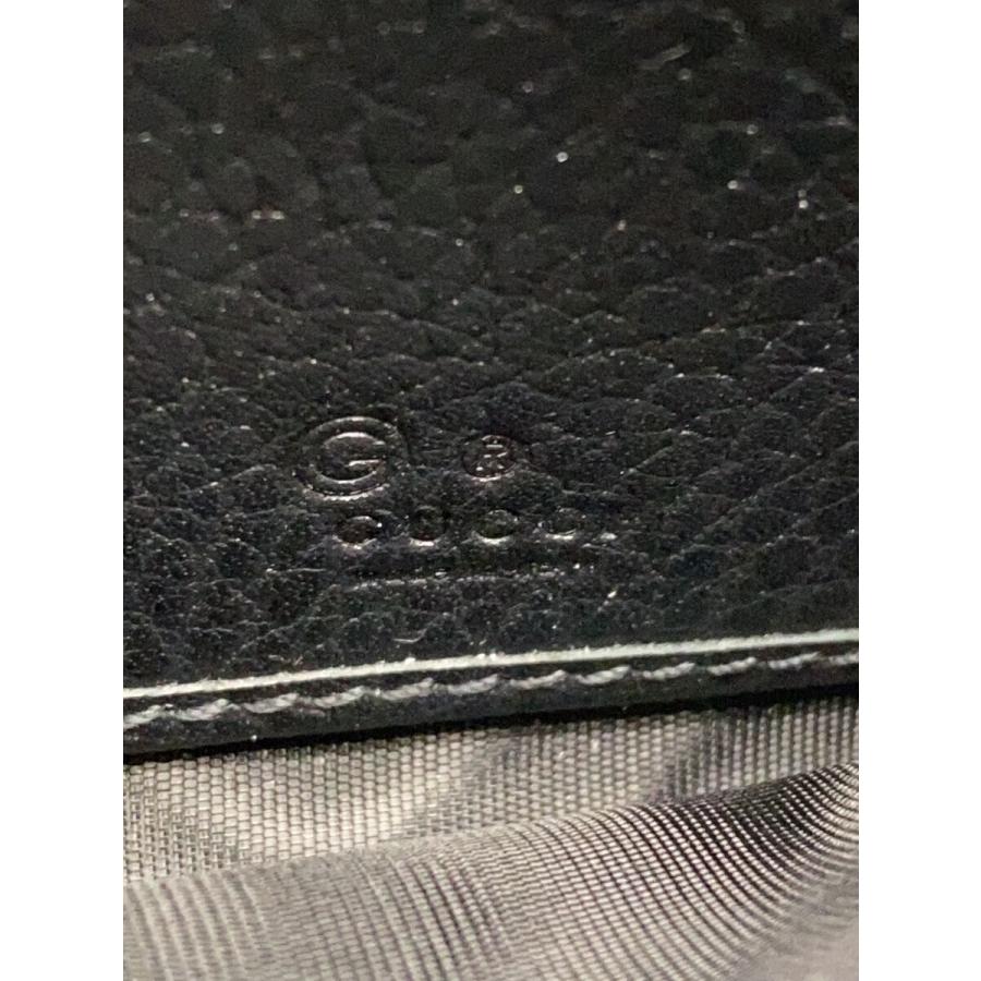 GUCCI◇長財布_インターロッキングG/レザー/ブラック/615524