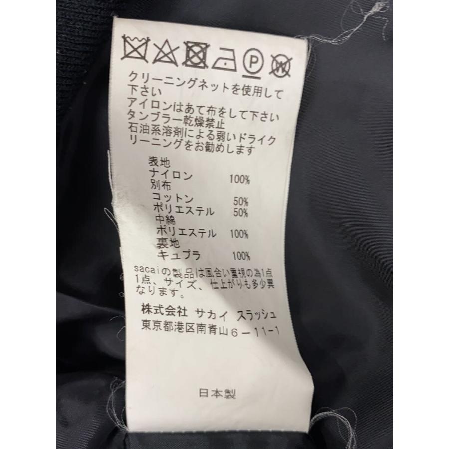 sacai◇ブルゾン/1/ナイロン/BLK/17-02955/? NULL ?// : セカンド