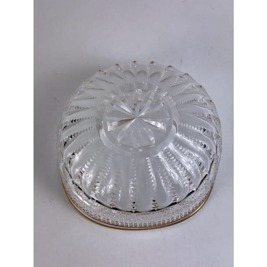 作家　河上恭一郎 Diamond Cut Plate 2枚セット切子ガラス皿 現代ガラス作家/河上恭一郎作/金彩/切子/ボウル// : セカンド