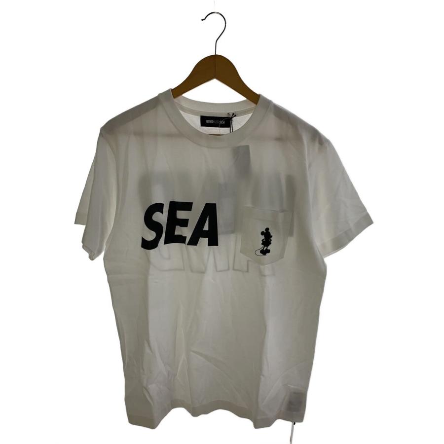 WIND AND SEA◇Tシャツ/M/コットン/WHT/WDS-C-DSNY-25-Q4-01