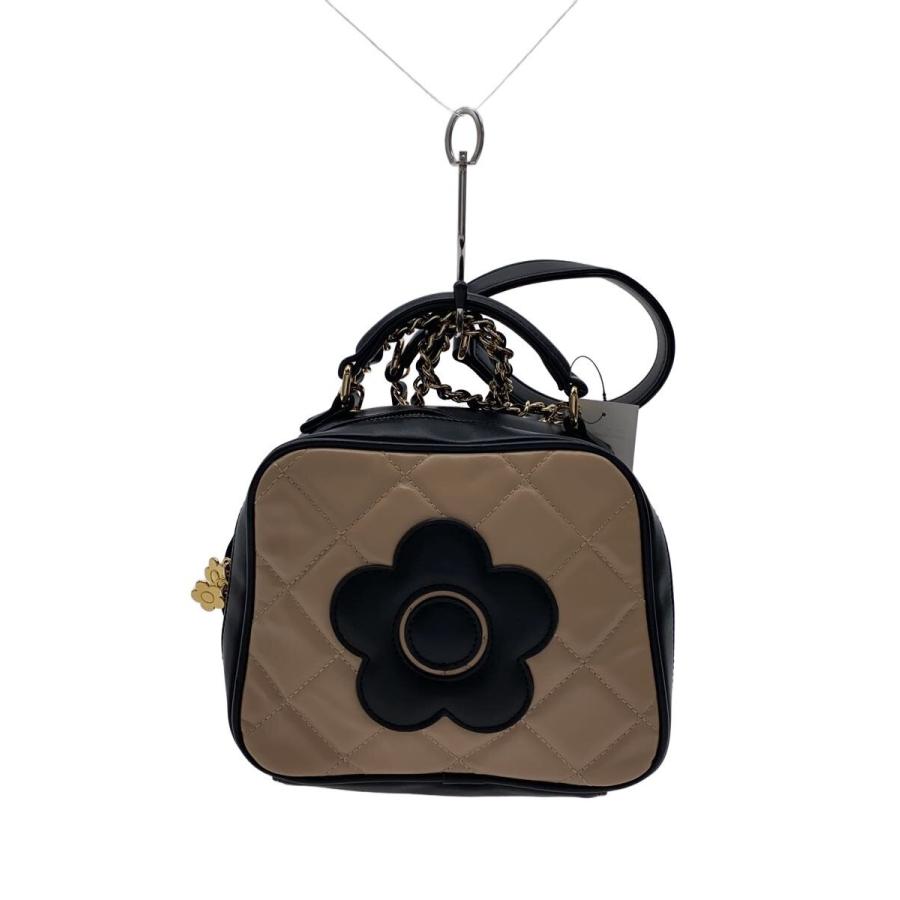 MARY QUANT◇ショルダーバッグ/PVC/BEG/花柄 : セカンドストリート