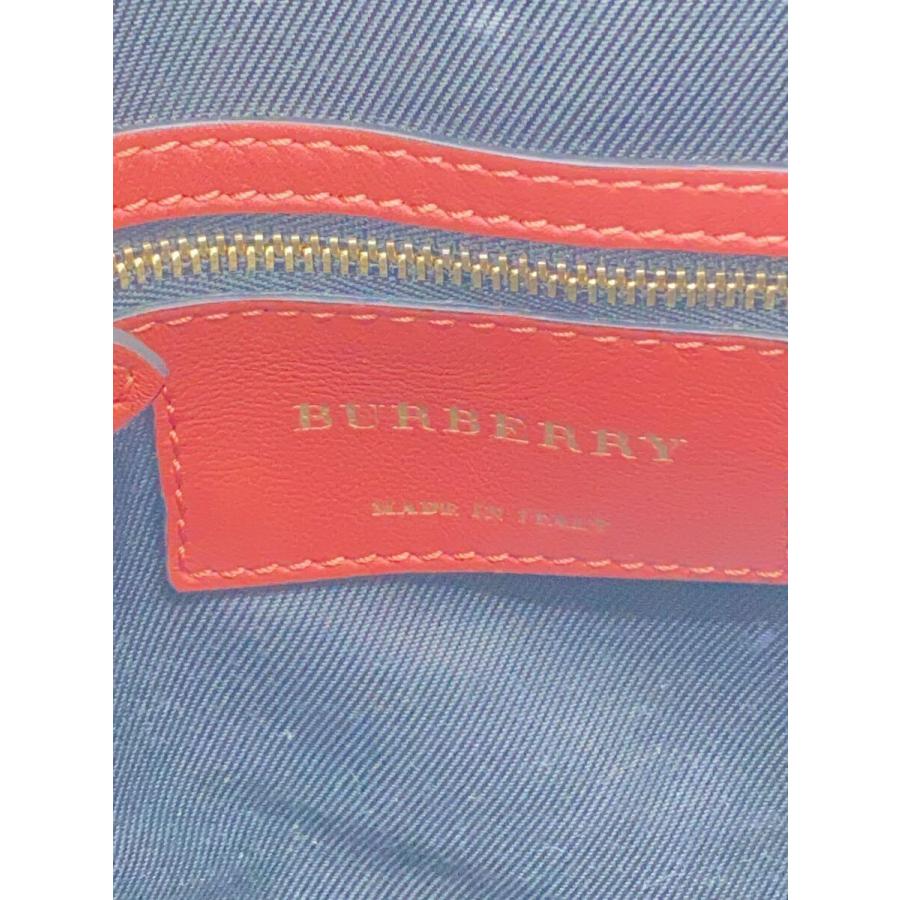 素敵な BURBERRY◆ショルダーバッグ/ナイロン/PNK/タータンCK