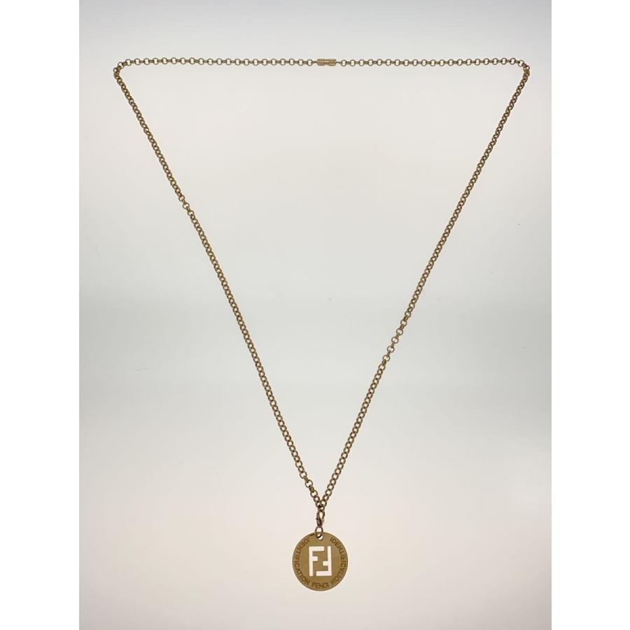 FENDI◇サークルロゴ/ネックレス/--/GLD/トップ有/メンズ