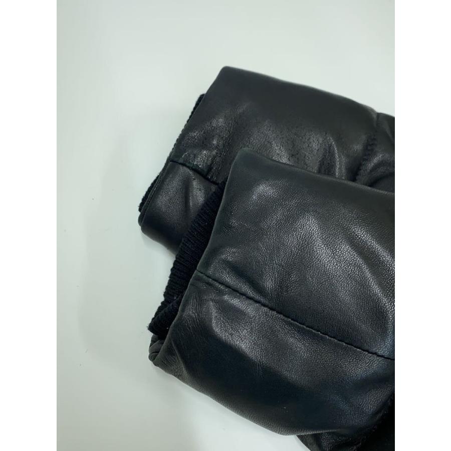 AVIREX◇ラムレザー/レザーダウンジャケット/フード欠品/ダウン