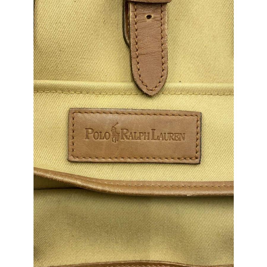 POLO RALPH LAUREN◇レザー切替/サファリトートバッグ/キャンバス/BEG 